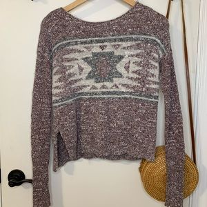 Hollister Tribal Print Sweater